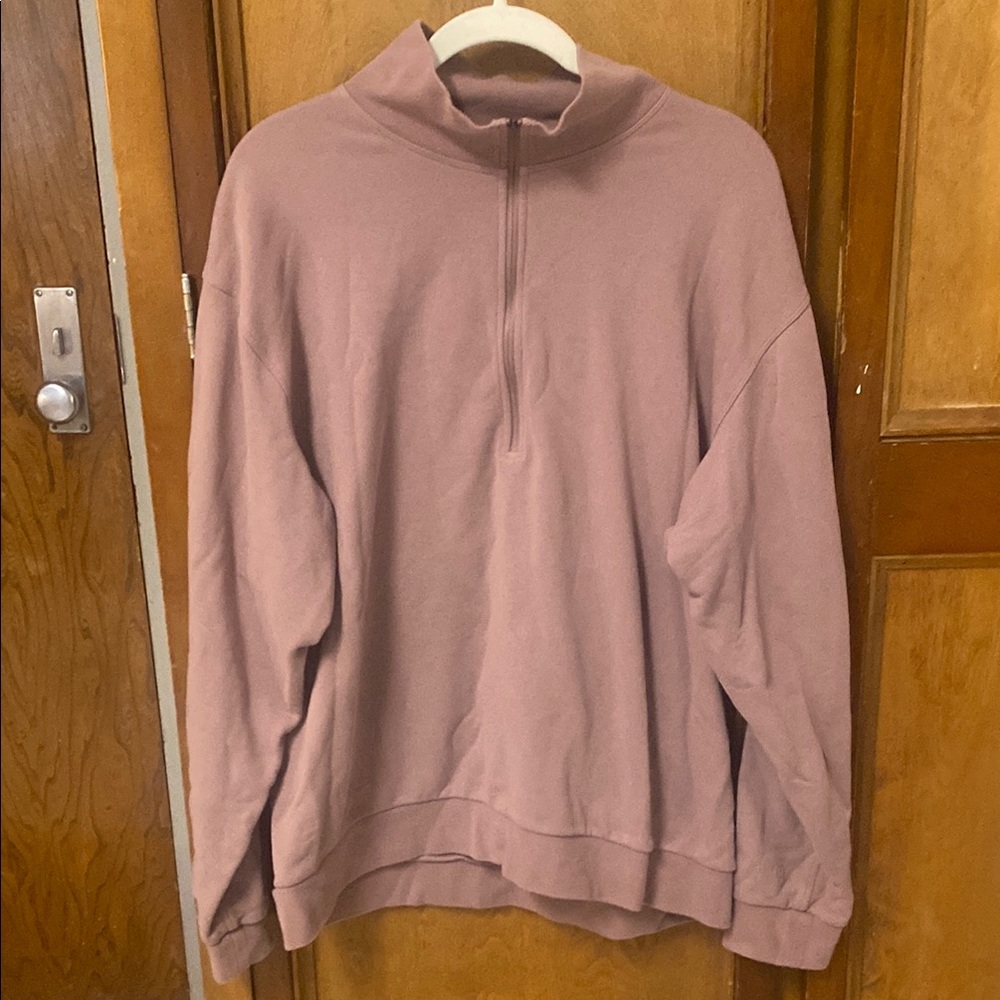 LuLuLemon Women’s Pink Half-Zip Sweater